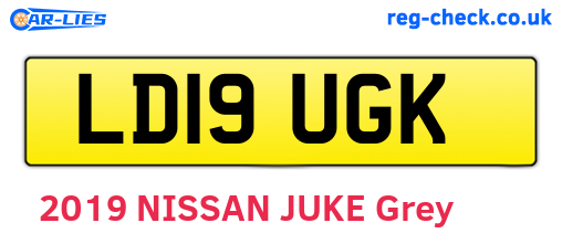 LD19UGK are the vehicle registration plates.