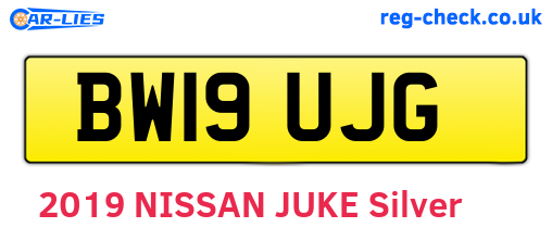 BW19UJG are the vehicle registration plates.