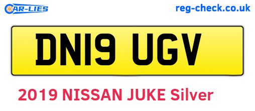 DN19UGV are the vehicle registration plates.