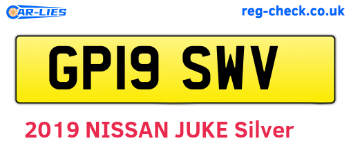 GP19SWV are the vehicle registration plates.