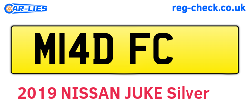 M14DFC are the vehicle registration plates.