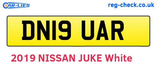 DN19UAR are the vehicle registration plates.