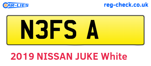 N3FSA are the vehicle registration plates.