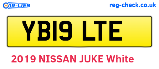 YB19LTE are the vehicle registration plates.
