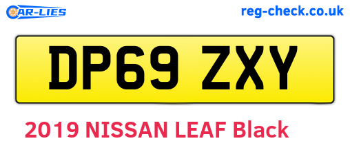 DP69ZXY are the vehicle registration plates.