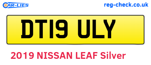 DT19ULY are the vehicle registration plates.
