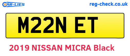 M22NET are the vehicle registration plates.