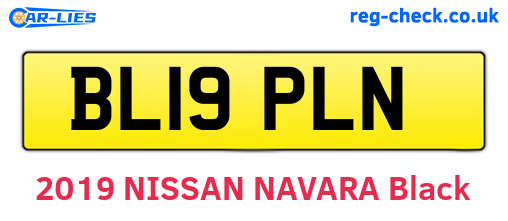 BL19PLN are the vehicle registration plates.