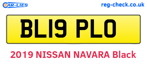 BL19PLO are the vehicle registration plates.
