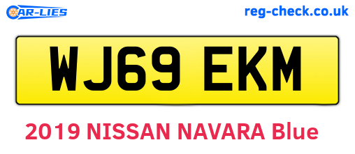 WJ69EKM are the vehicle registration plates.