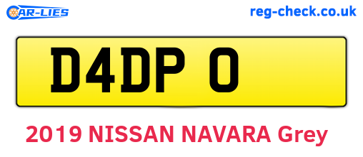 D4DPO are the vehicle registration plates.