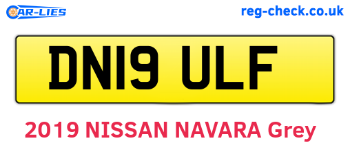 DN19ULF are the vehicle registration plates.