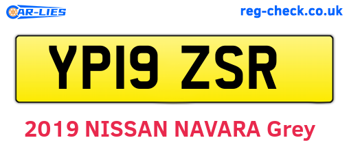 YP19ZSR are the vehicle registration plates.