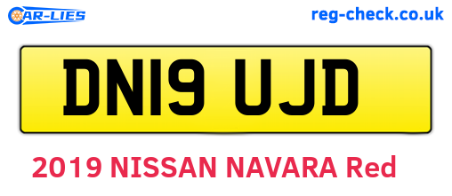 DN19UJD are the vehicle registration plates.