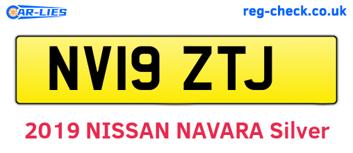NV19ZTJ are the vehicle registration plates.
