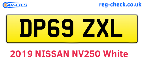 DP69ZXL are the vehicle registration plates.