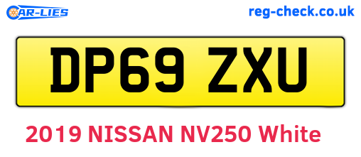 DP69ZXU are the vehicle registration plates.