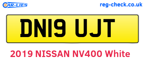 DN19UJT are the vehicle registration plates.