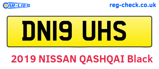 DN19UHS are the vehicle registration plates.