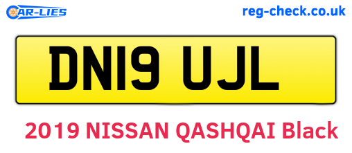 DN19UJL are the vehicle registration plates.