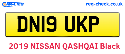 DN19UKP are the vehicle registration plates.