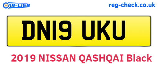 DN19UKU are the vehicle registration plates.