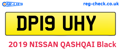 DP19UHY are the vehicle registration plates.