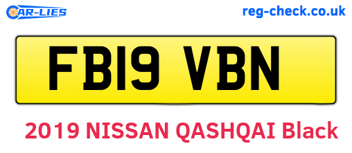 FB19VBN are the vehicle registration plates.