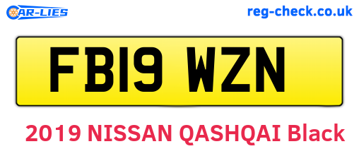 FB19WZN are the vehicle registration plates.