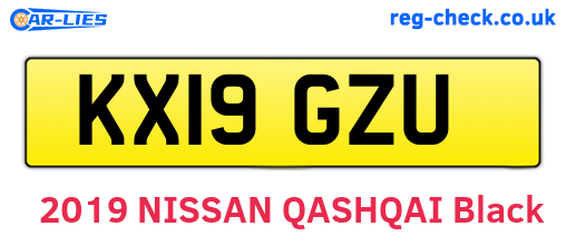 KX19GZU are the vehicle registration plates.
