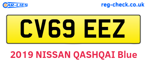 CV69EEZ are the vehicle registration plates.