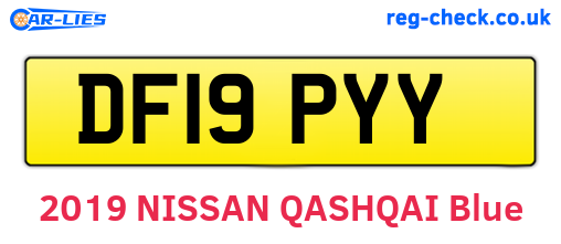 DF19PYY are the vehicle registration plates.