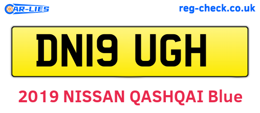 DN19UGH are the vehicle registration plates.