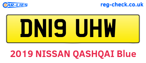 DN19UHW are the vehicle registration plates.