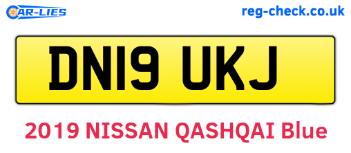 DN19UKJ are the vehicle registration plates.