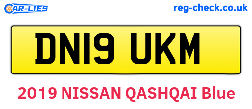 DN19UKM are the vehicle registration plates.