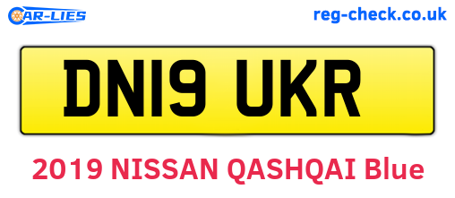 DN19UKR are the vehicle registration plates.