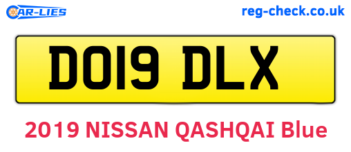 DO19DLX are the vehicle registration plates.