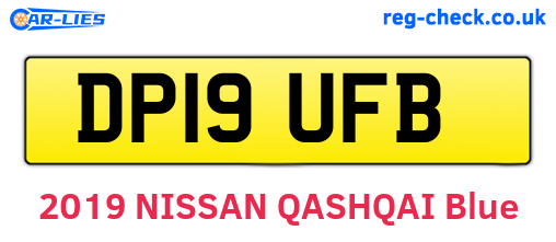 DP19UFB are the vehicle registration plates.