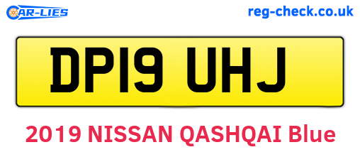 DP19UHJ are the vehicle registration plates.