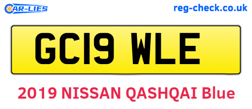 GC19WLE are the vehicle registration plates.