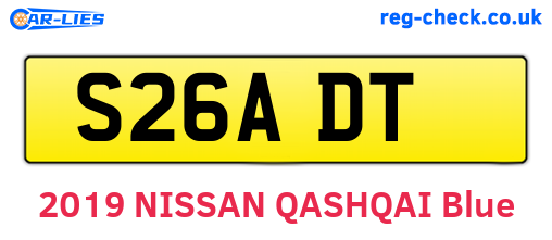 S26ADT are the vehicle registration plates.