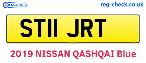 ST11JRT are the vehicle registration plates.