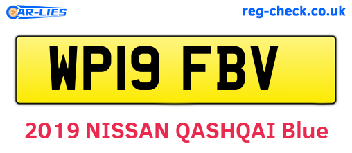 WP19FBV are the vehicle registration plates.