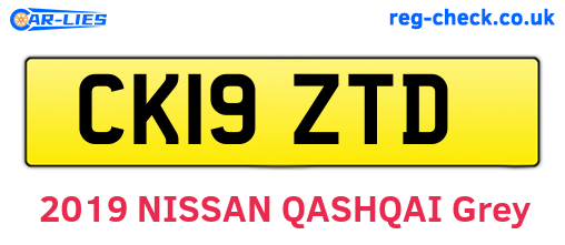 CK19ZTD are the vehicle registration plates.