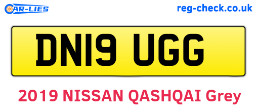 DN19UGG are the vehicle registration plates.