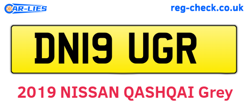 DN19UGR are the vehicle registration plates.
