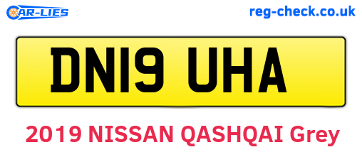 DN19UHA are the vehicle registration plates.