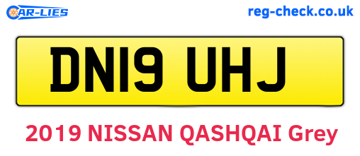 DN19UHJ are the vehicle registration plates.