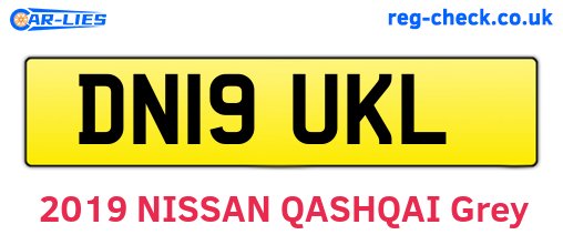 DN19UKL are the vehicle registration plates.